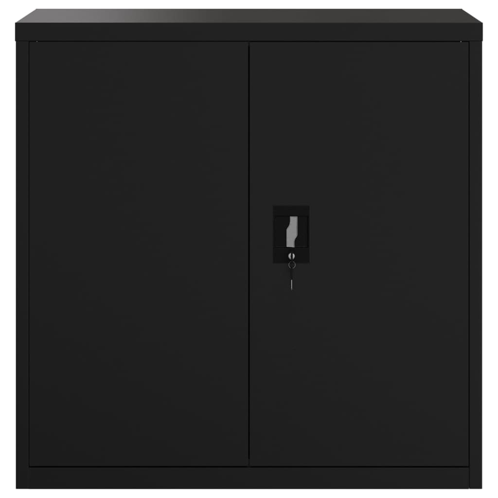 vidaXL Αρχειοθήκη Μαύρη 90 x 40 x 130 εκ. Ατσάλινη