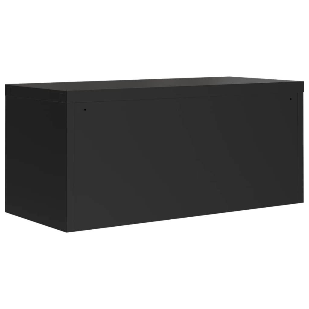 vidaXL Αρχειοθήκη Μαύρη 90 x 40 x 180 εκ. Ατσάλινη