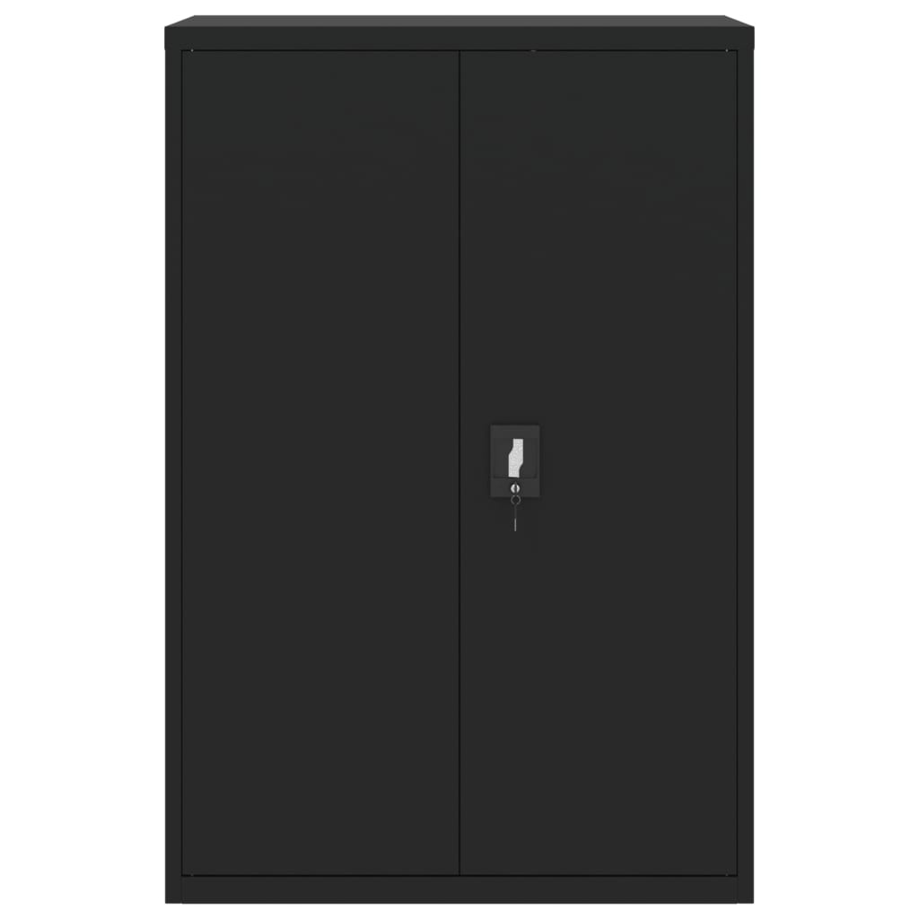 vidaXL Αρχειοθήκη Μαύρη 90 x 40 x 180 εκ. Ατσάλινη