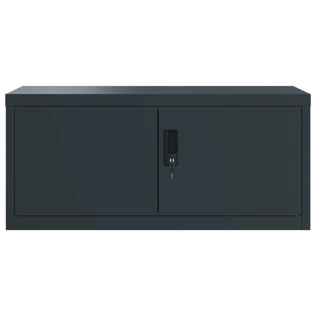 vidaXL Αρχειοθήκη Ανθρακί 90 x 40 x 145 εκ. Ατσάλινη