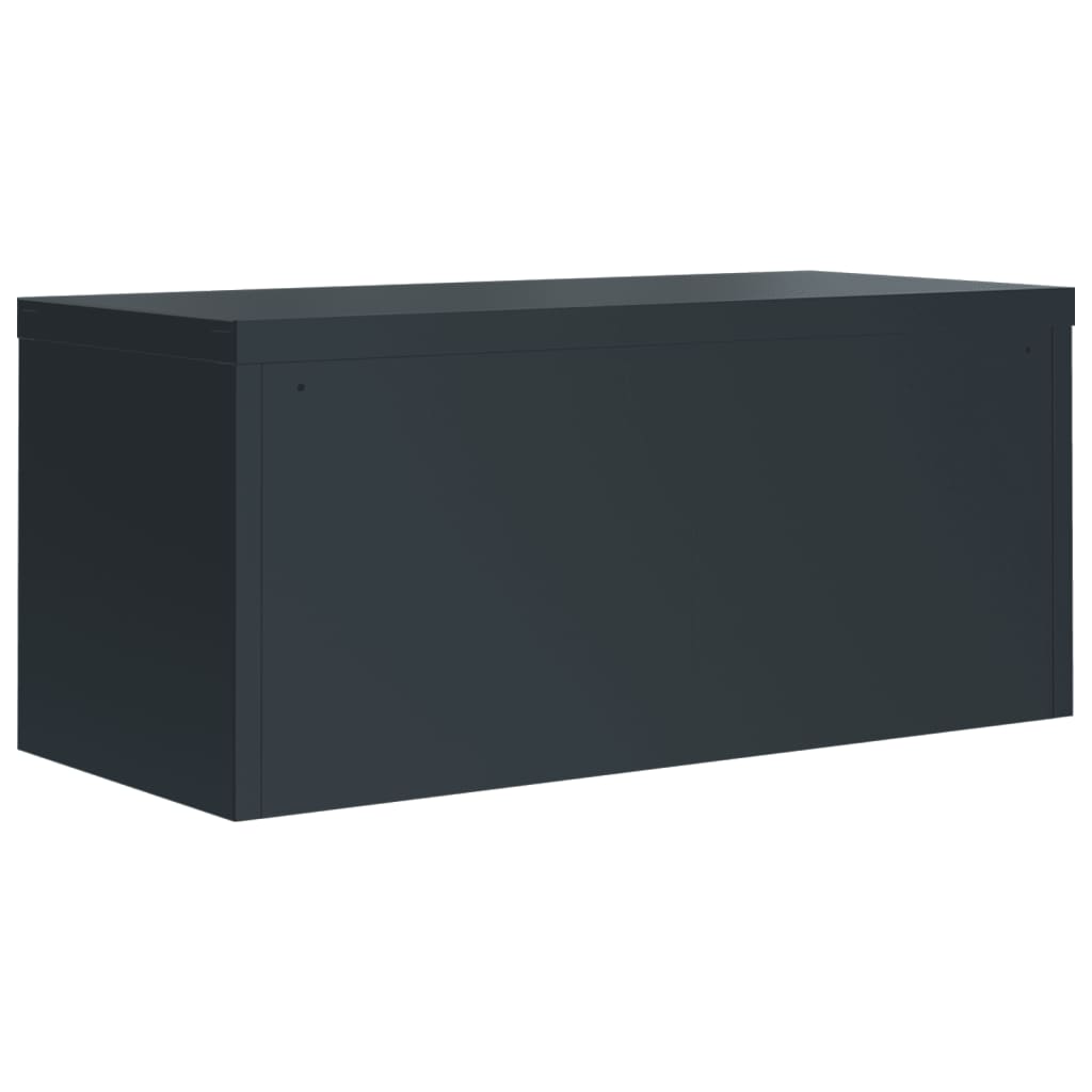 vidaXL Αρχειοθήκη Ανθρακί 90 x 40 x 145 εκ. Ατσάλινη