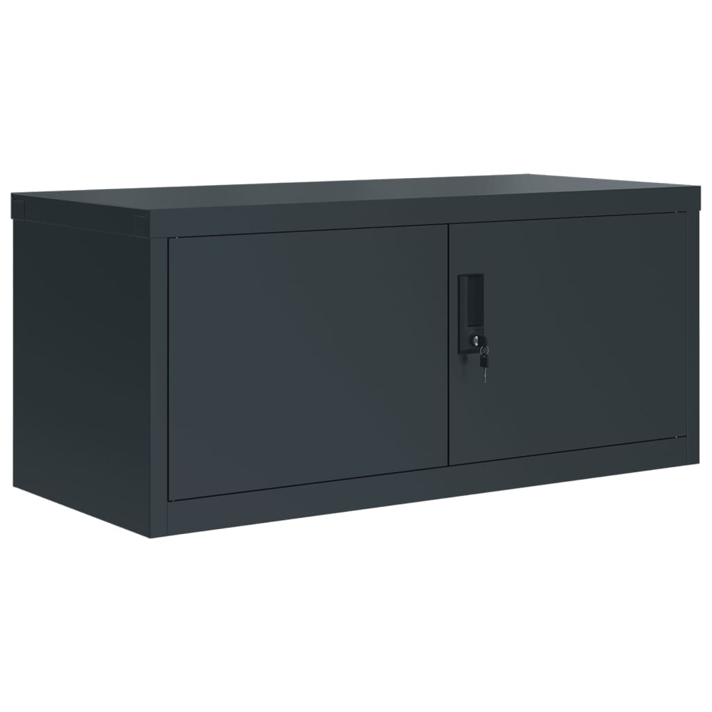 vidaXL Αρχειοθήκη Ανθρακί 90 x 40 x 240 εκ. Ατσάλινη