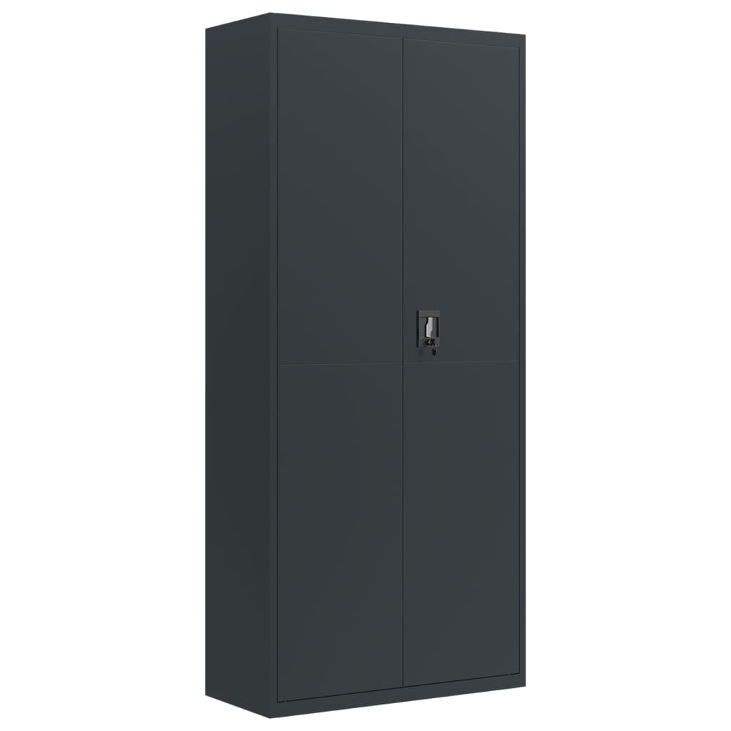 vidaXL Αρχειοθήκη Ανθρακί 90 x 40 x 240 εκ. Ατσάλινη