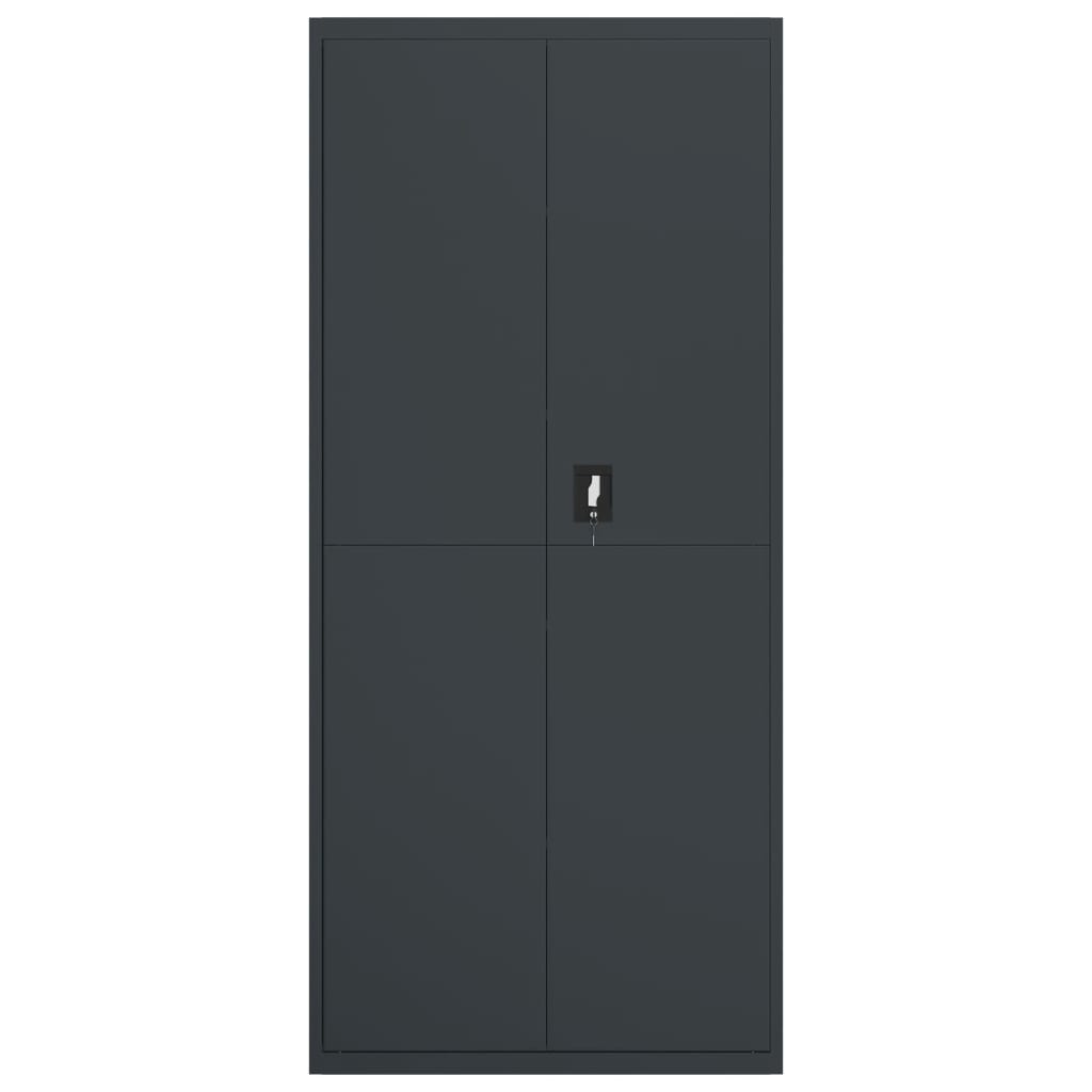 vidaXL Αρχειοθήκη Ανθρακί 90 x 40 x 240 εκ. Ατσάλινη