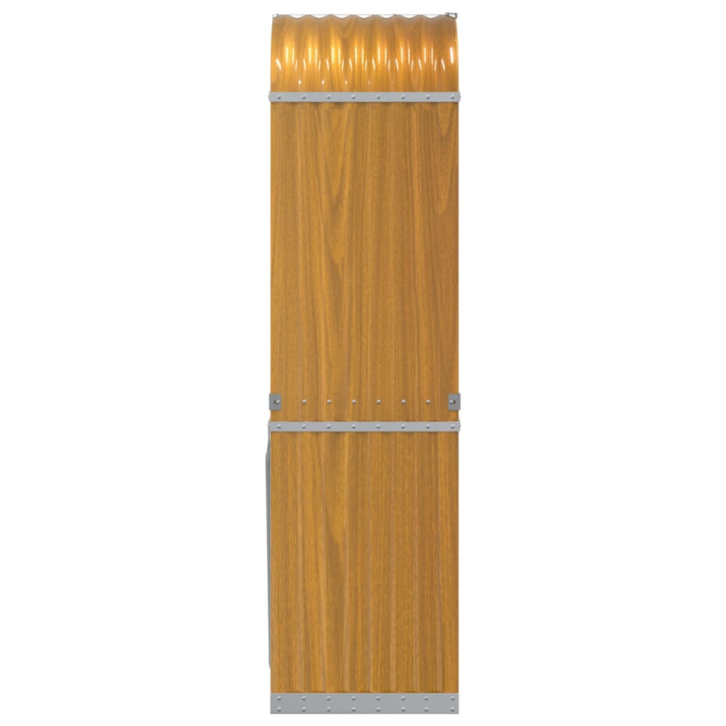 vidaXL Ξυλοθήκη Ξύλινη Όψη 40x45x170 εκ. από Γαλβανισμένο Ατσάλι