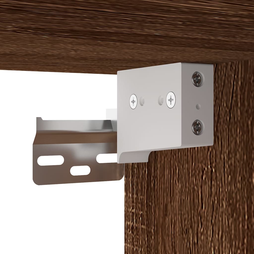 vidaXL Σετ Επίπλων Τηλεόρασης 2 Τεμαχίων Καφέ Δρυς Επεξεργασμένο Ξύλο