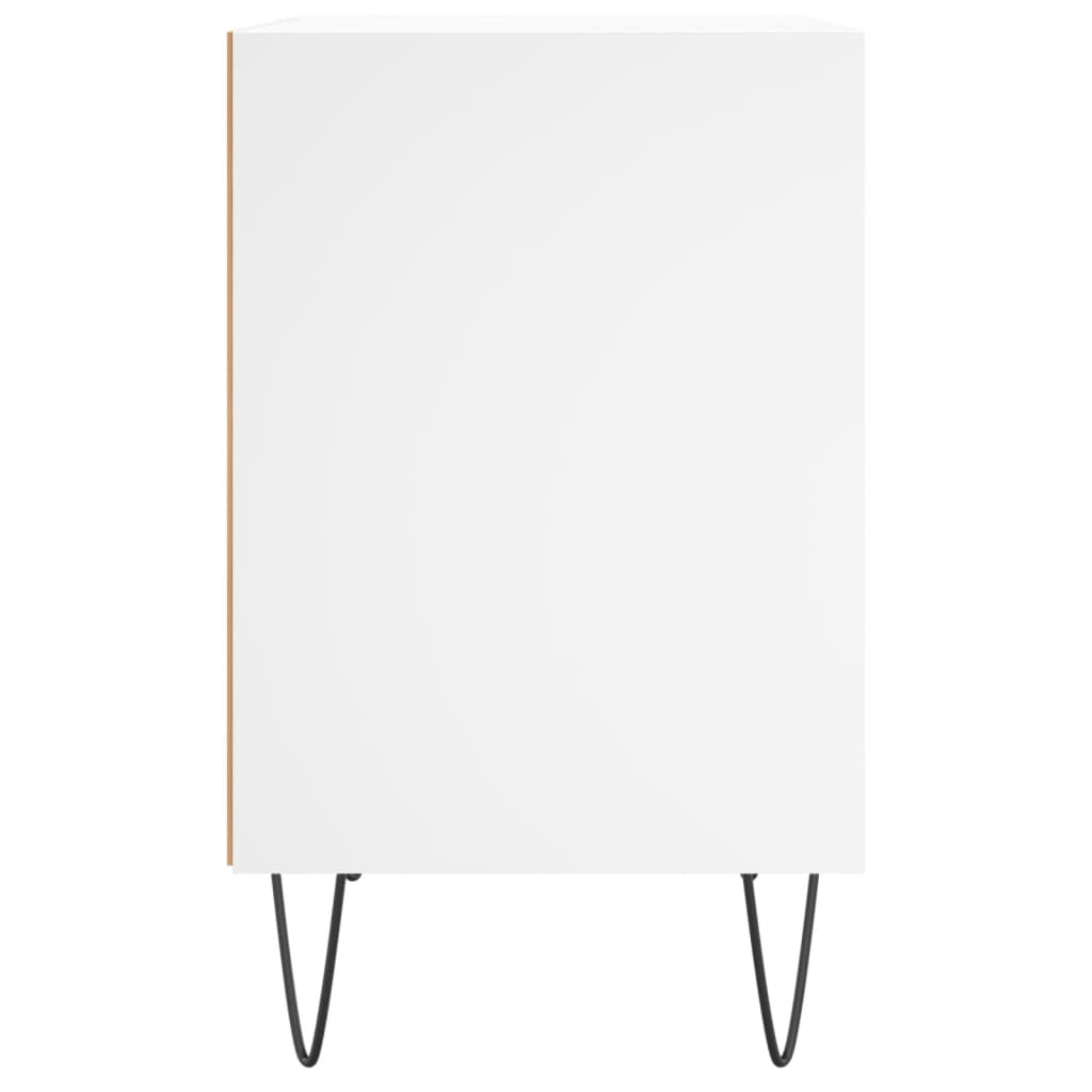 vidaXL Κομοδίνα 2 τεμ. Λευκά 40 x 30 x 50 εκ. από Επεξεργασμένο Ξύλο
