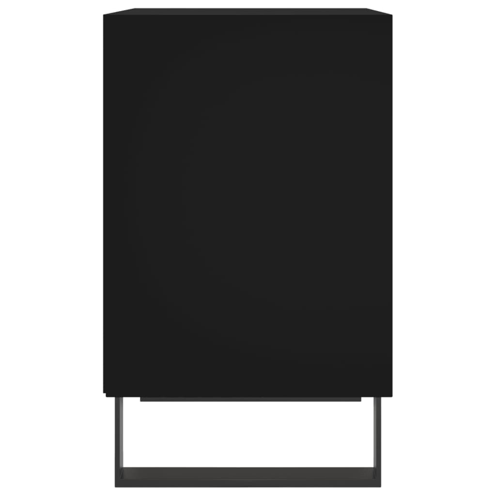 vidaXL Κομοδίνο Μαύρο 40 x 30 x 50 εκ. από Επεξεργασμένο Ξύλο