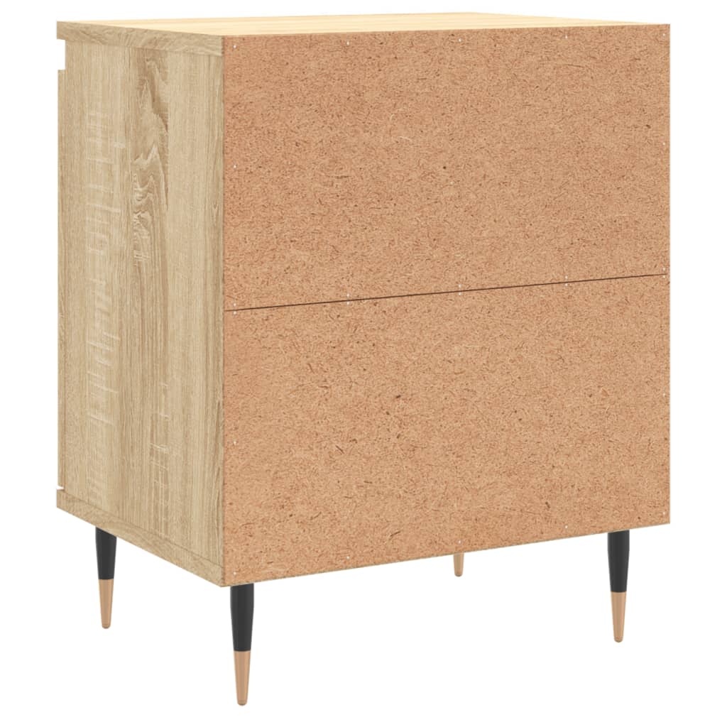 vidaXL Κομοδίνα 2 τεμ. Sonoma Δρυς 40x30x50 εκ. από Επεξεργασμένο Ξύλο