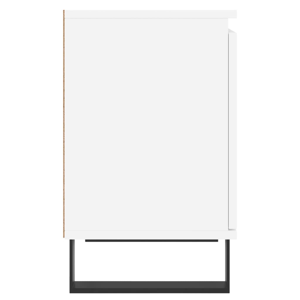 vidaXL Κομοδίνα 2 τεμ. Λευκά 40 x 30 x 50 εκ. από Επεξεργασμένο Ξύλο