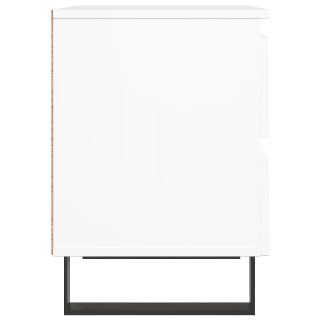 vidaXL Κομοδίνο Λευκό 40 x 35 x 50 εκ. από Επεξεργασμένο Ξύλο