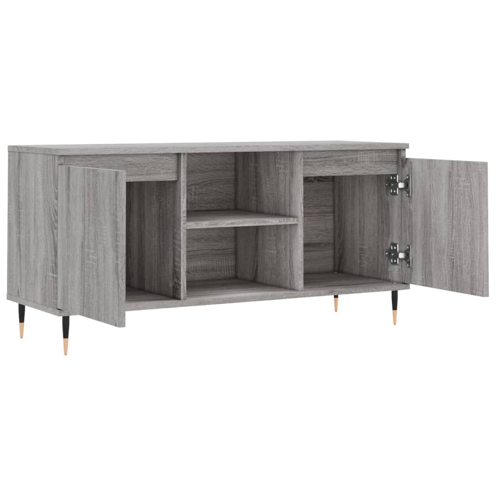 vidaXL Έπιπλο Τηλεόρασης Γκρι Sonoma 104 x 35 x 50 εκ. Επεξεργ. Ξύλο