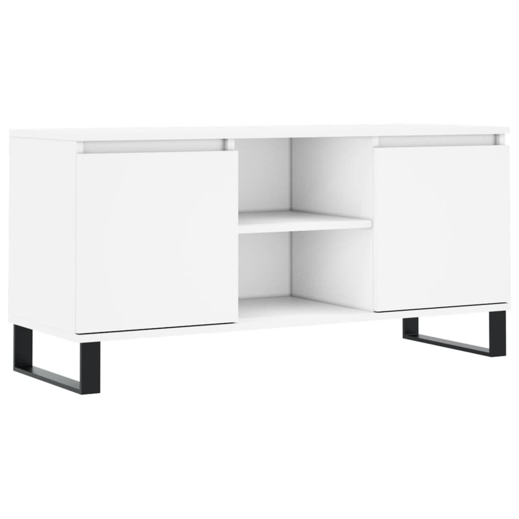 vidaXL Έπιπλο Τηλεόρασης Λευκό 104 x 35 x 50 εκ. από Επεξεργ. Ξύλο