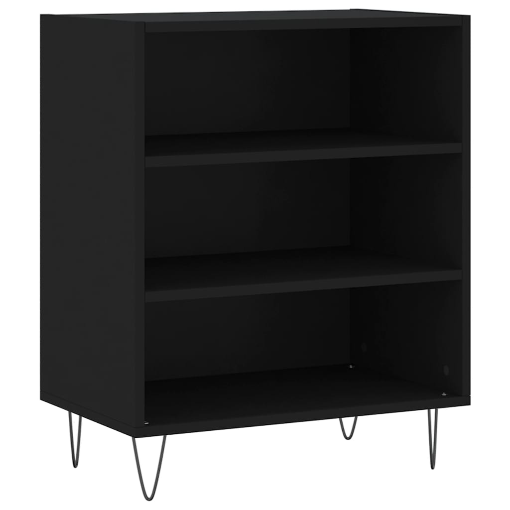 vidaXL Ραφιέρα Μαύρη 57 x 35 x 70 εκ. από Επεξεργασμένο Ξύλο