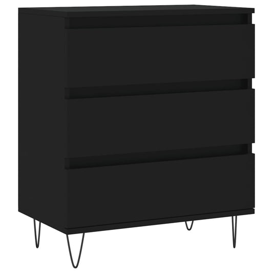 vidaXL Ντουλάπι Μαύρο 60x35x70 εκ. από Επεξεργασμένο Ξύλο