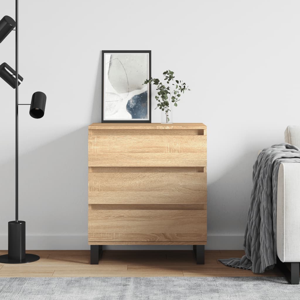 vidaXL Συρταριέρα Sonoma Δρυς 60x35x70 εκ. Επεξεργασμένο Ξύλο