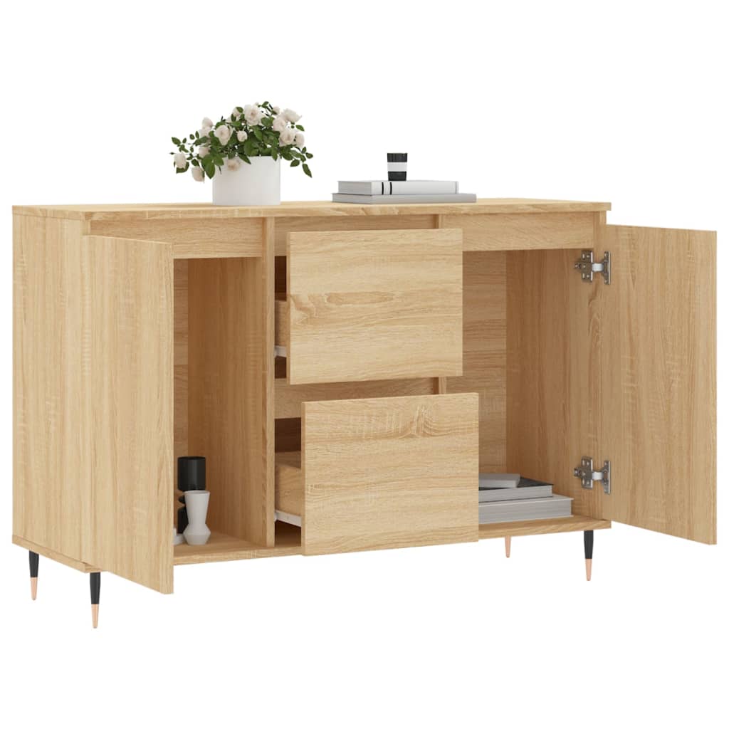 vidaXL Μπουφές Sonoma Δρυς 101,5 x 35 x 70 εκ. από Επεξεργασμένο Ξύλο