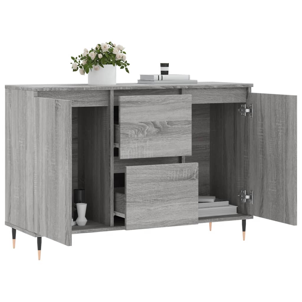 vidaXL Μπουφές Γκρι Sonoma 101,5 x 35 x 70 εκ. από Επεξεργασμένο Ξύλο