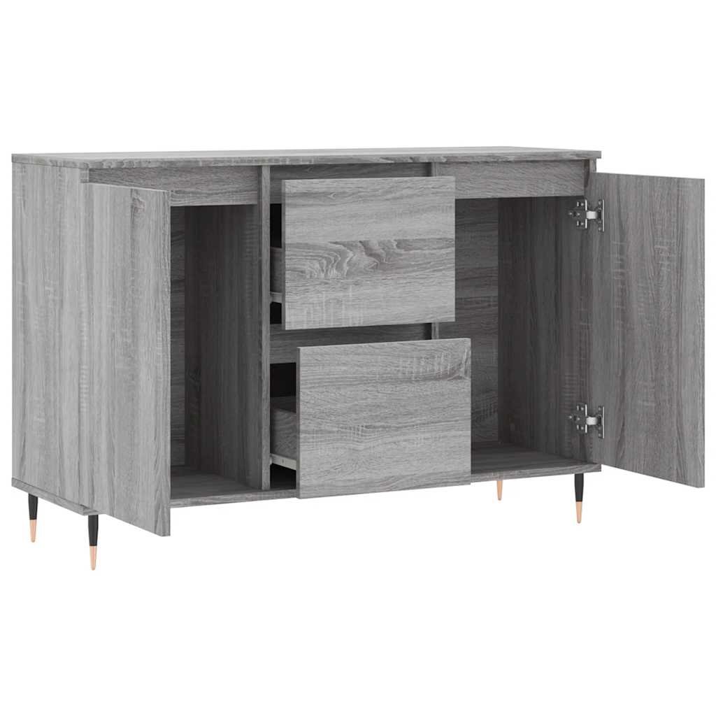 vidaXL Μπουφές Γκρι Sonoma 101,5 x 35 x 70 εκ. από Επεξεργασμένο Ξύλο