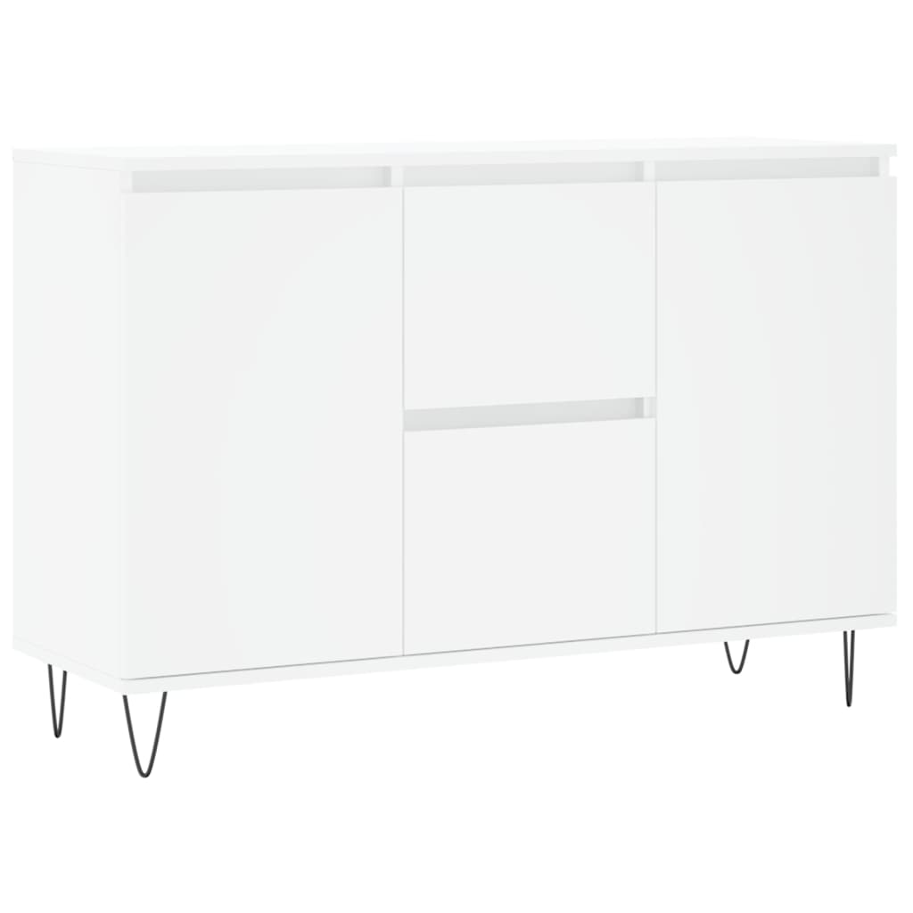 vidaXL Μπουφές Λευκός 101,5 x 35 x 70 εκ. από Επεξεργασμένο Ξύλο