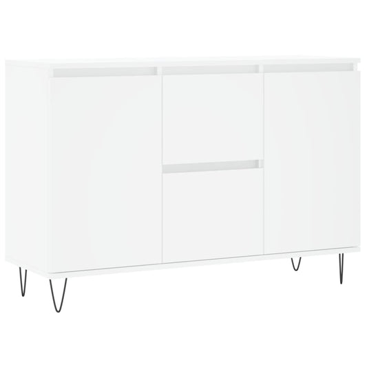 vidaXL Μπουφές Λευκός 101,5 x 35 x 70 εκ. από Επεξεργασμένο Ξύλο