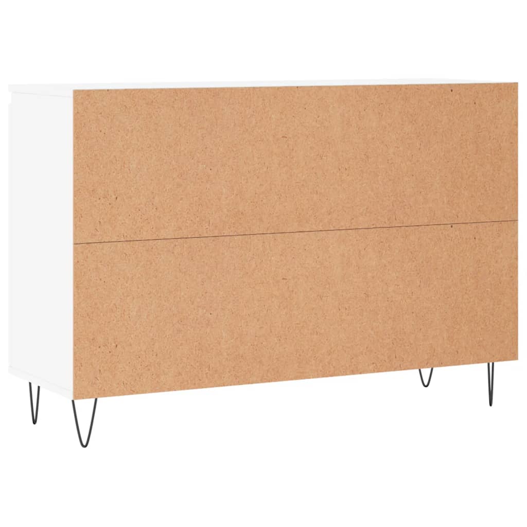 vidaXL Μπουφές Λευκός 101,5 x 35 x 70 εκ. από Επεξεργασμένο Ξύλο