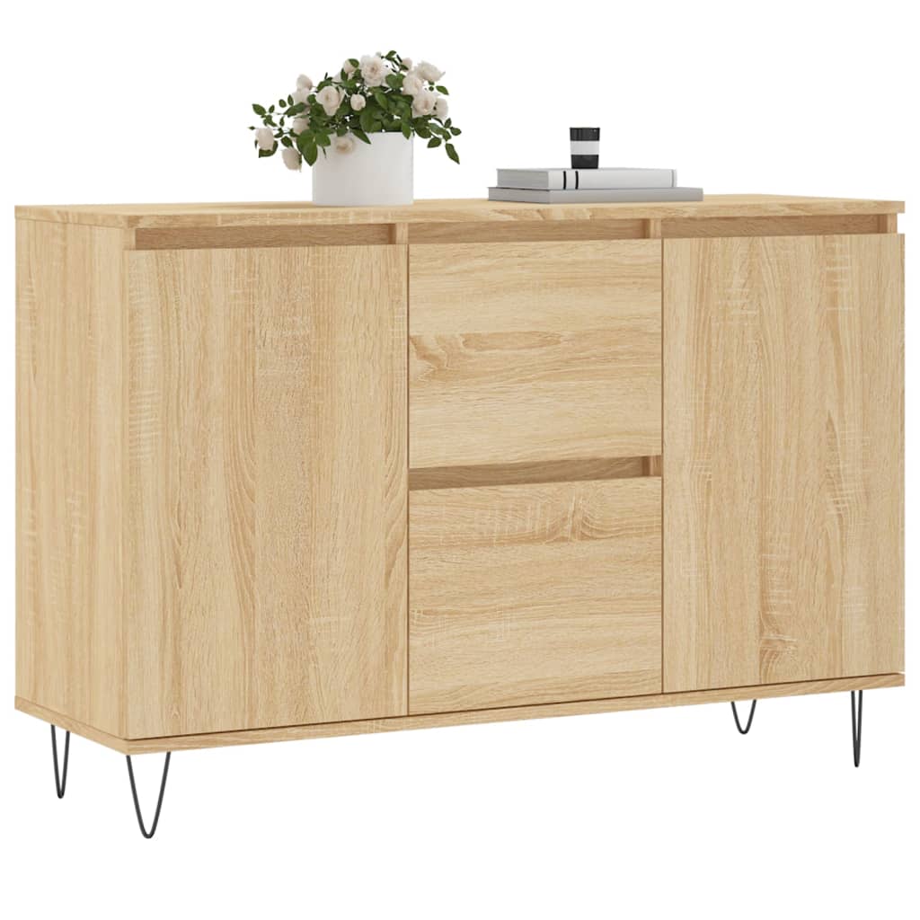 vidaXL Μπουφές Sonoma Δρυς 101,5 x 35 x 70 εκ. από Επεξεργασμένο Ξύλο