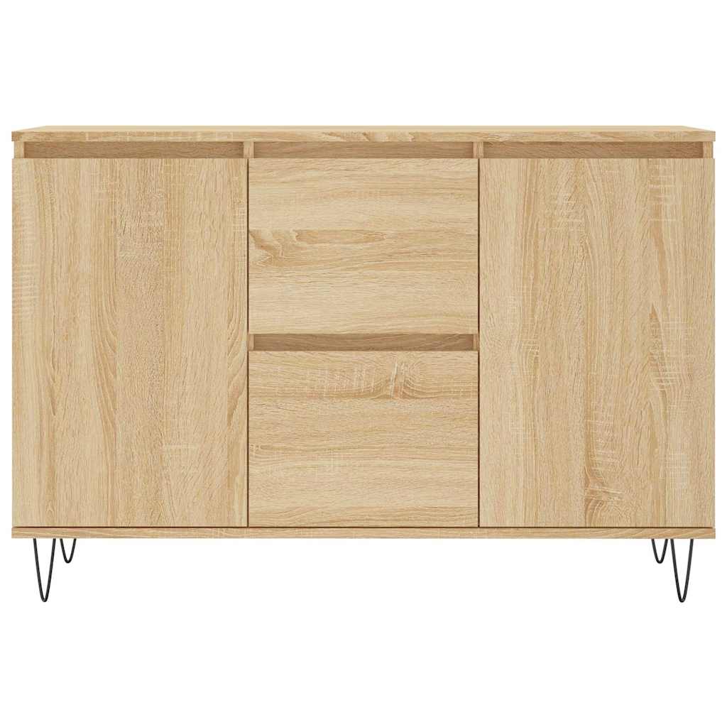 vidaXL Μπουφές Sonoma Δρυς 101,5 x 35 x 70 εκ. από Επεξεργασμένο Ξύλο