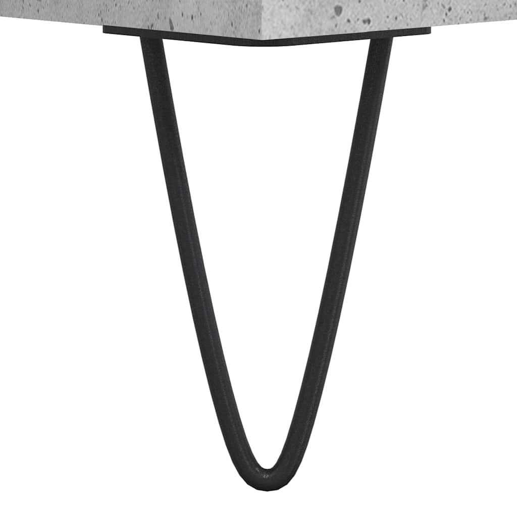 vidaXL Μπουφές Γκρι Σκυροδέματος 101,5x35x70 εκ. από Επεξεργασμένο Ξύλο