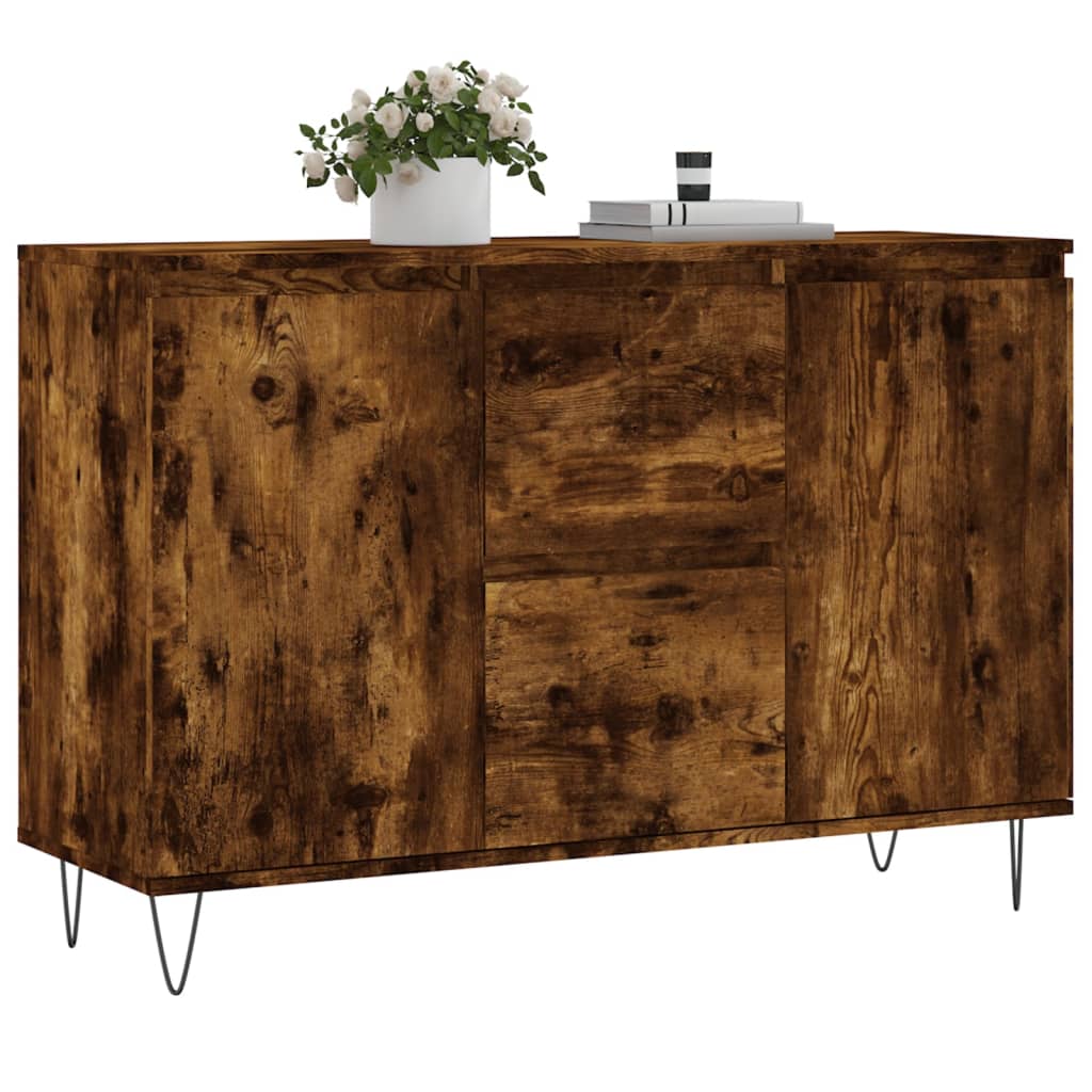 vidaXL Ντουλάπι Καπνιστή Δρυς 101,5x35x70 εκ. από Επεξεργασμένο Ξύλο