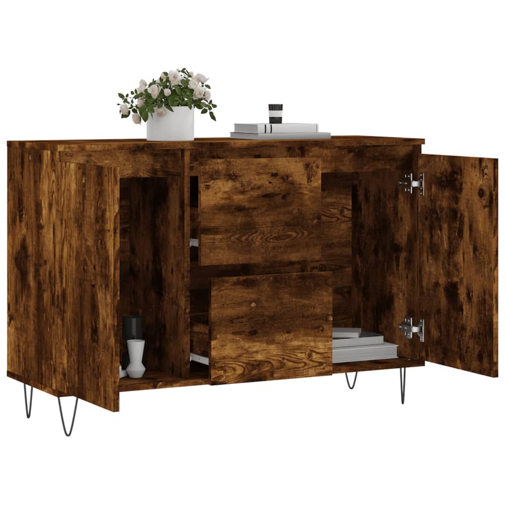 vidaXL Ντουλάπι Καπνιστή Δρυς 101,5x35x70 εκ. από Επεξεργασμένο Ξύλο