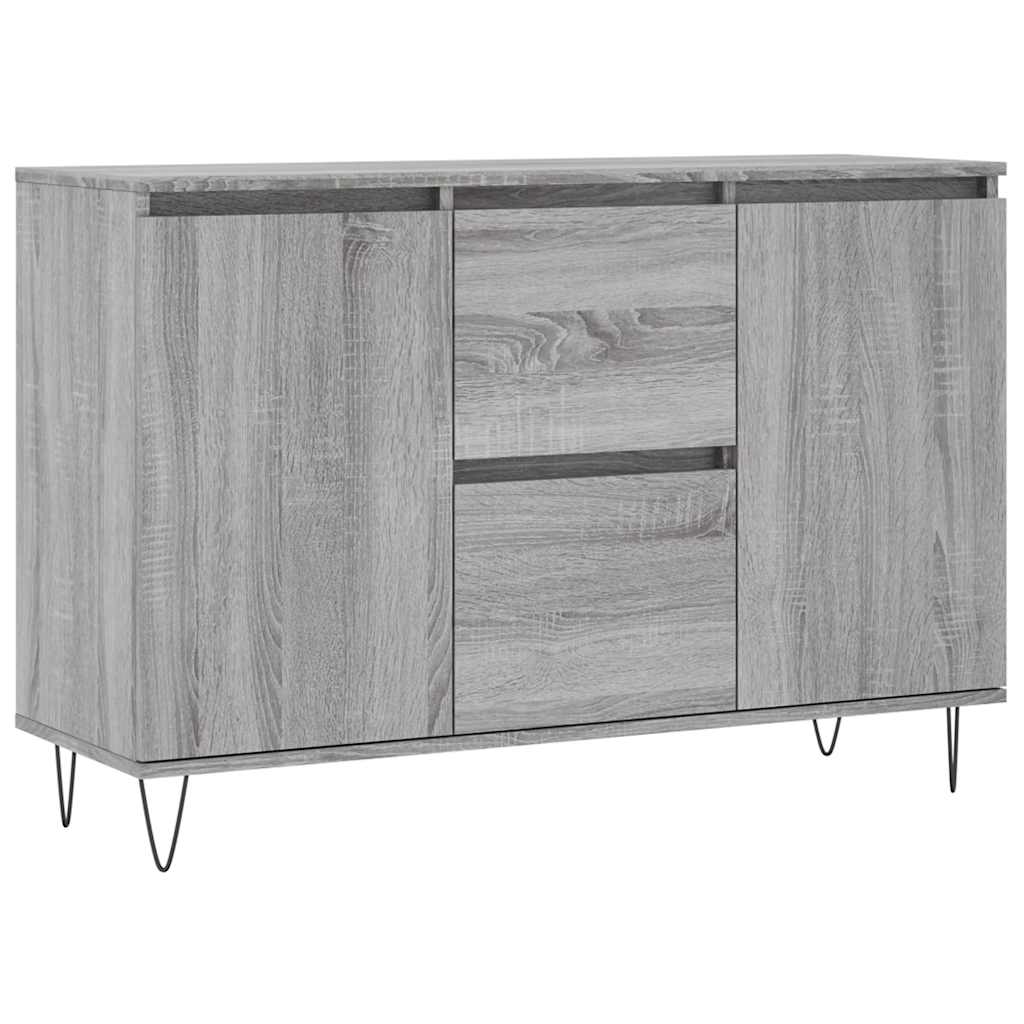 vidaXL Μπουφές Γκρι Sonoma 101,5 x 35 x 70 εκ. από Επεξεργασμένο Ξύλο