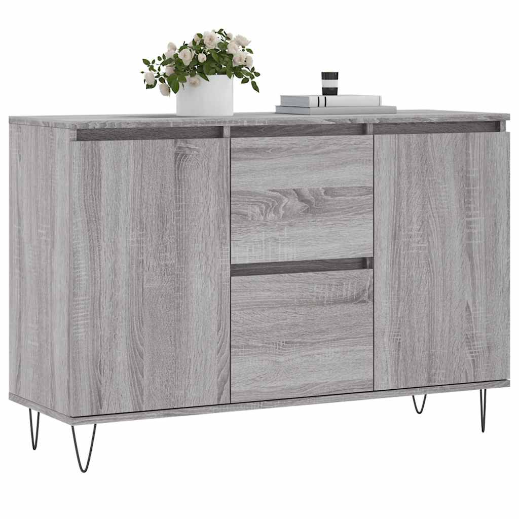 vidaXL Μπουφές Γκρι Sonoma 101,5 x 35 x 70 εκ. από Επεξεργασμένο Ξύλο