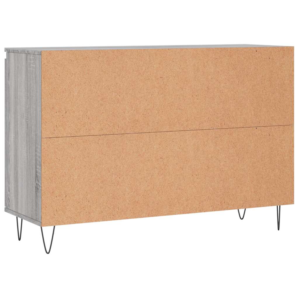 vidaXL Μπουφές Γκρι Sonoma 101,5 x 35 x 70 εκ. από Επεξεργασμένο Ξύλο