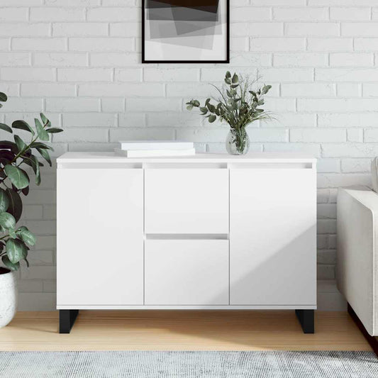 vidaXL Μπουφές Λευκός 101,5 x 35 x 70 εκ. από Επεξεργασμένο Ξύλο