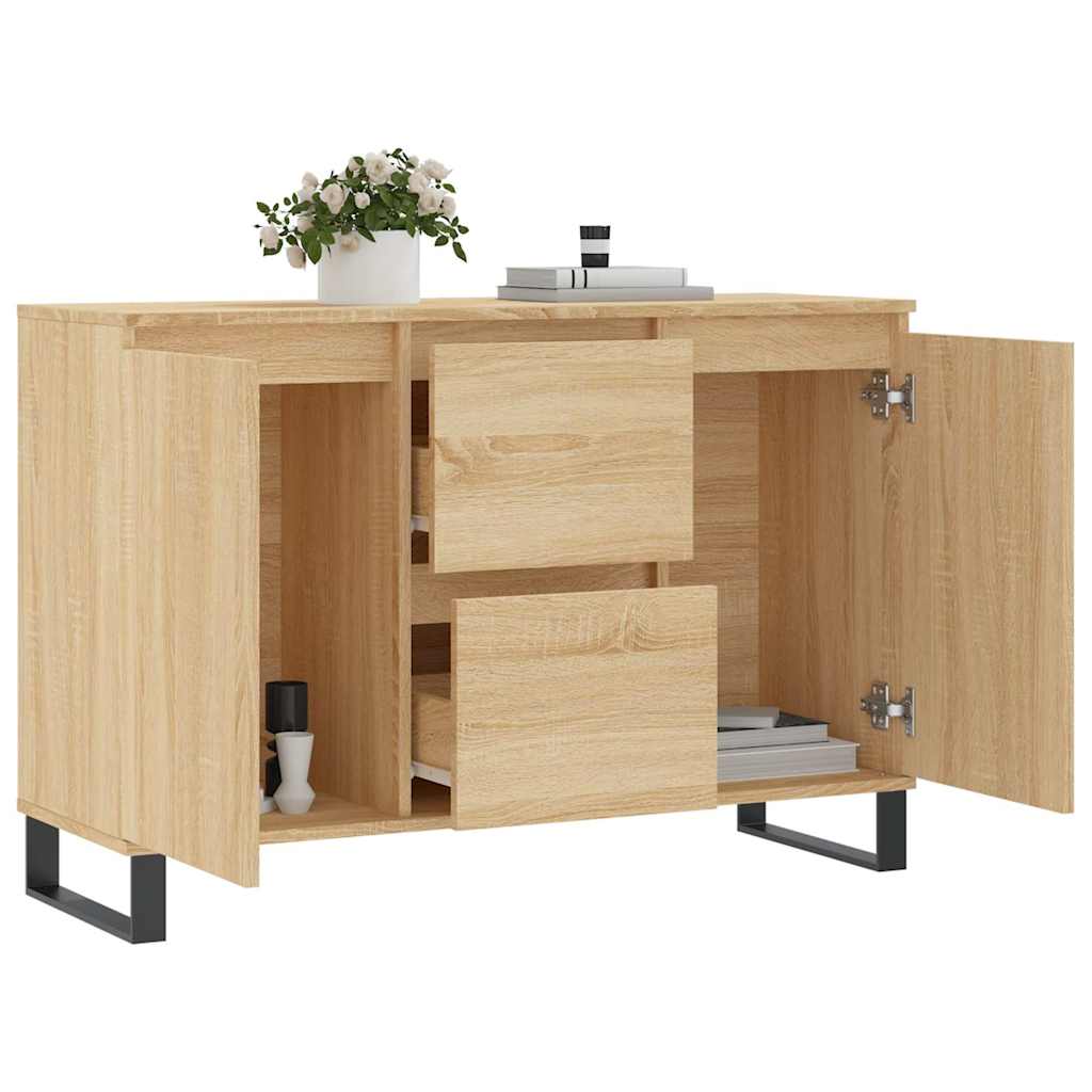 vidaXL Μπουφές Sonoma Δρυς 101,5 x 35 x 70 εκ. από Επεξεργασμένο Ξύλο