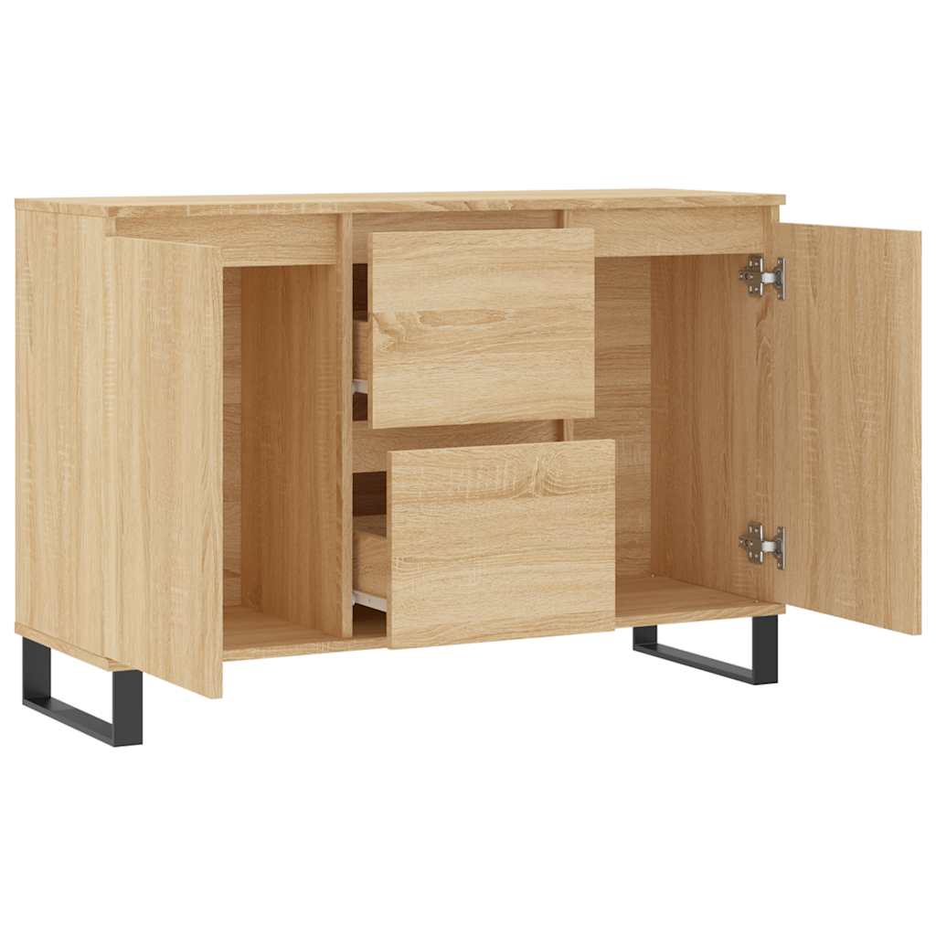 vidaXL Μπουφές Sonoma Δρυς 101,5 x 35 x 70 εκ. από Επεξεργασμένο Ξύλο