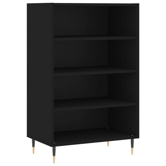 vidaXL Ραφιέρα Μαύρη 57 x 35 x 90 από Επεξεργασμένο Ξύλο