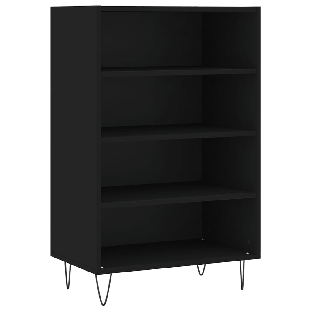 vidaXL Ραφιέρα Μαύρη 57 x 35 x 90 από Επεξεργασμένο Ξύλο