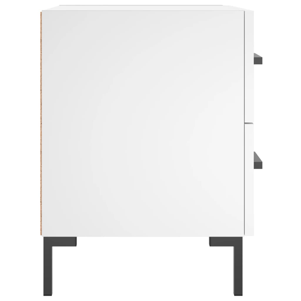 vidaXL Κομοδίνο Λευκό 40 x 35 x 47,5 εκ. από Επεξεργασμένο Ξύλο