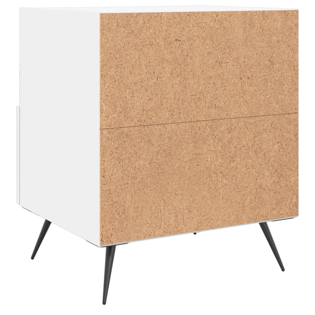 vidaXL Κομοδίνο Λευκό 40 x 35 x 47,5 εκ. από Επεξεργασμένο Ξύλο