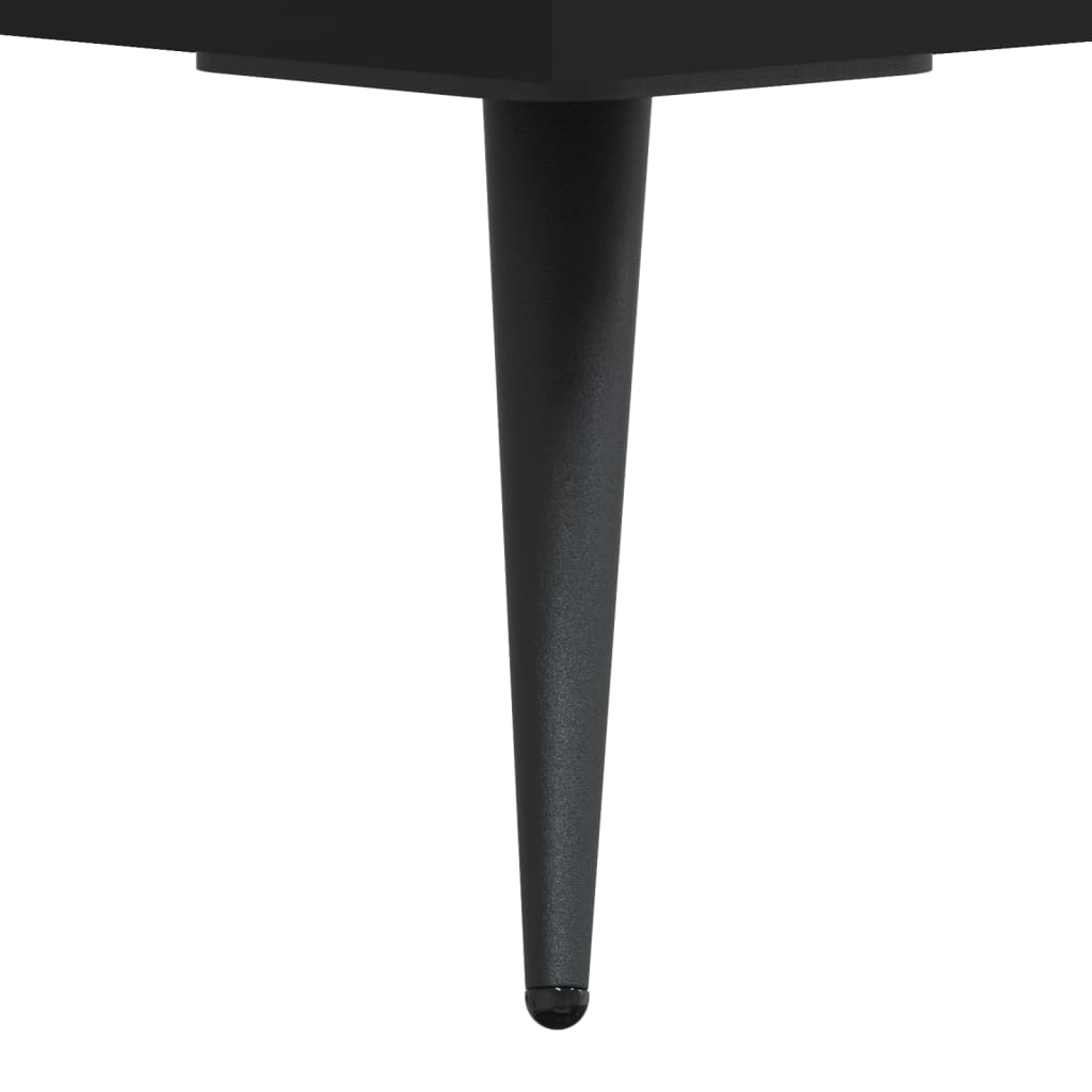 vidaXL Κομοδίνα 2 τεμ. Μαύρα 40 x 35 x 47,5 εκ. από Επεξεργασμένο Ξύλο