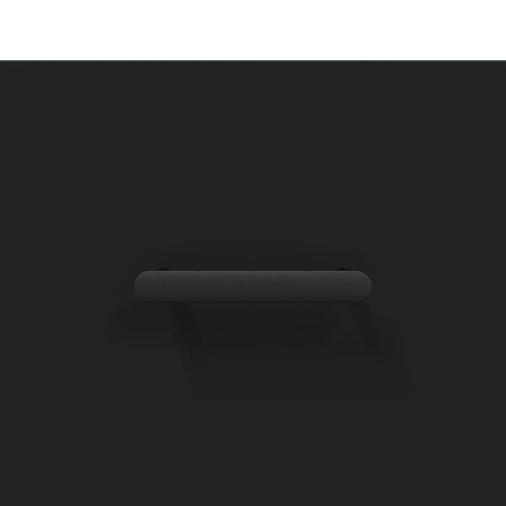 vidaXL Κομοδίνα 2 τεμ. Μαύρα 40 x 35 x 47,5 εκ. από Επεξεργασμένο Ξύλο