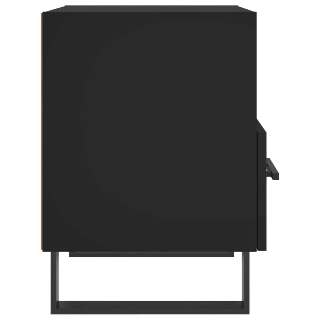 vidaXL Κομοδίνα 2 τεμ. Μαύρα 40 x 35 x 47,5 εκ. από Επεξεργασμένο Ξύλο