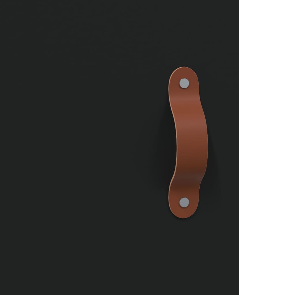 vidaXL Κομοδίνα 2 τεμ. Μαύρα 40 x 40 x 50 εκ. από Επεξεργασμένο Ξύλο