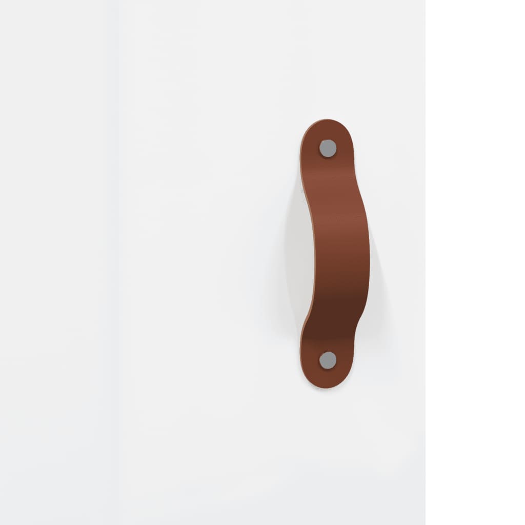 vidaXL Κομοδίνα 2 τεμ. Γυαλ. Λευκό 40 x 40 x 50 εκ. από Επεξεργ. Ξύλο