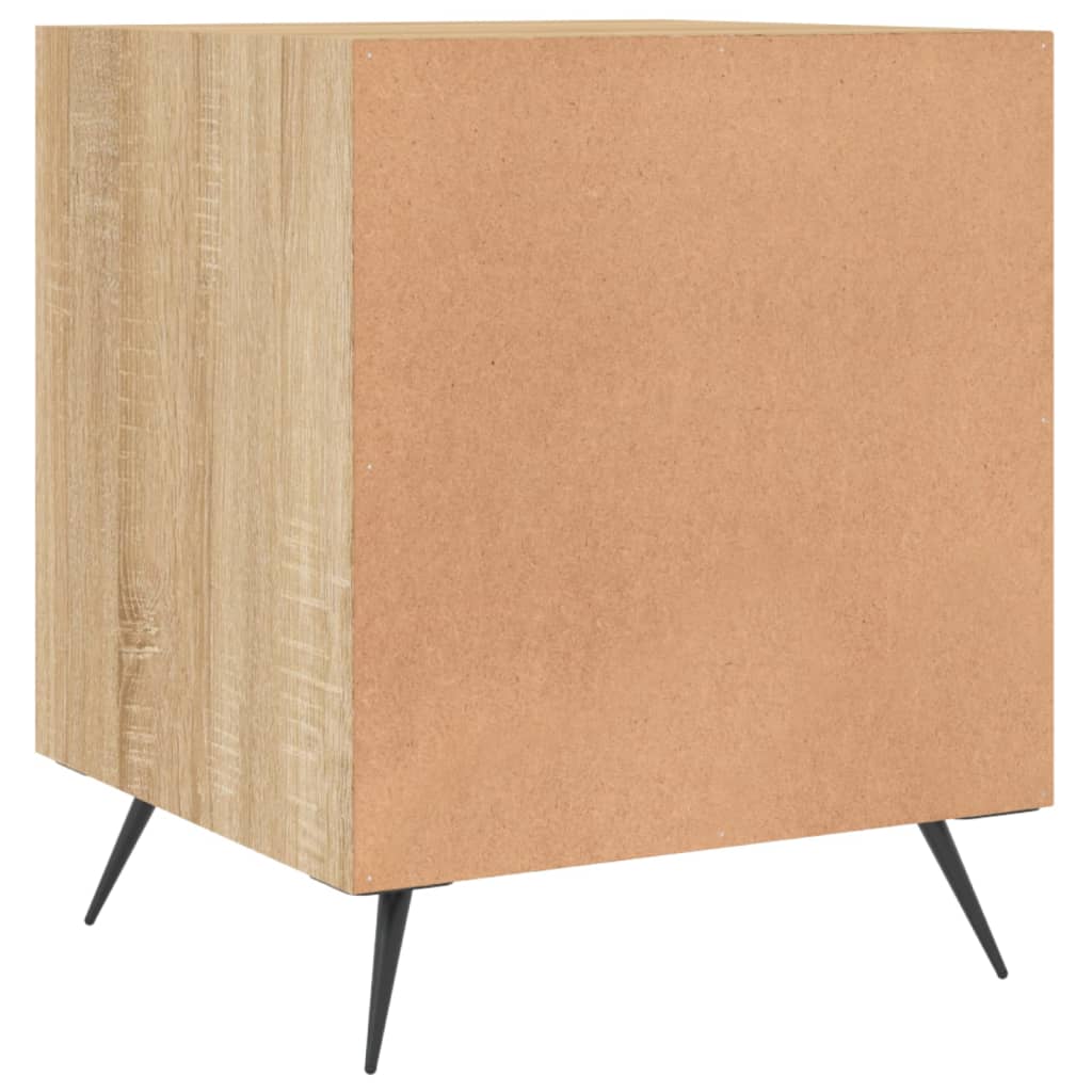 vidaXL Κομοδίνο Sonoma Δρυς 40 x 40 x 50 εκ. από Επεξεργασμένο Ξύλο