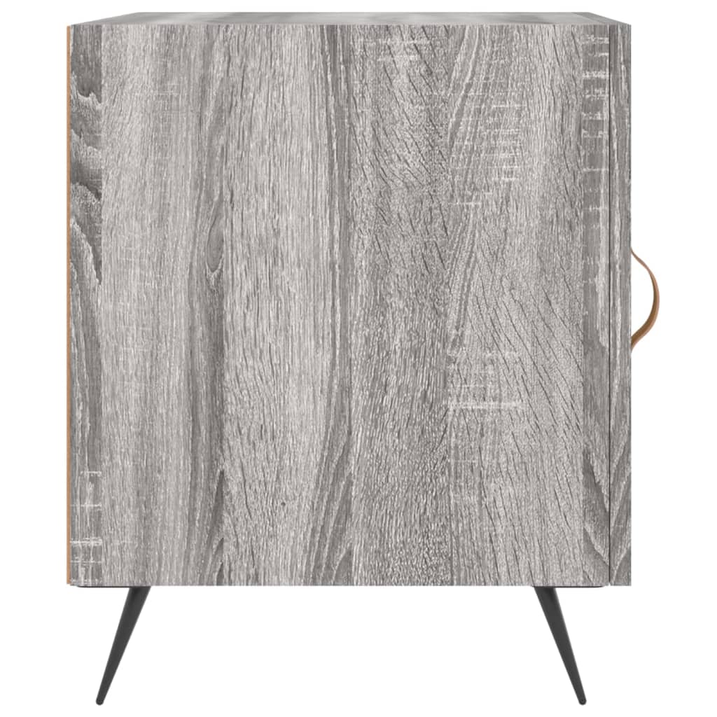 vidaXL Κομοδίνα 2 τεμ. Γκρι Sonoma 40x40x50 εκ. από Επεξεργασμένο Ξύλο