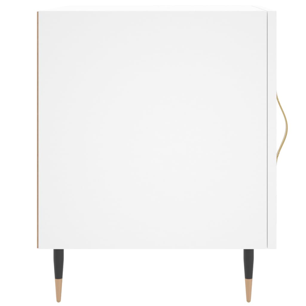 vidaXL Κομοδίνα 2 τεμ. Λευκά 40 x 40 x 50 εκ. από Επεξεργασμένο Ξύλο