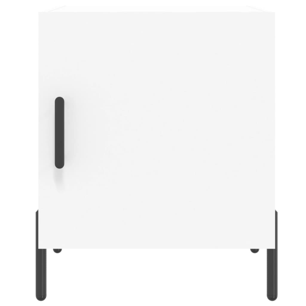 vidaXL Κομοδίνο Λευκό 40 x 40 x 50 εκ. από Επεξεργασμένο Ξύλο